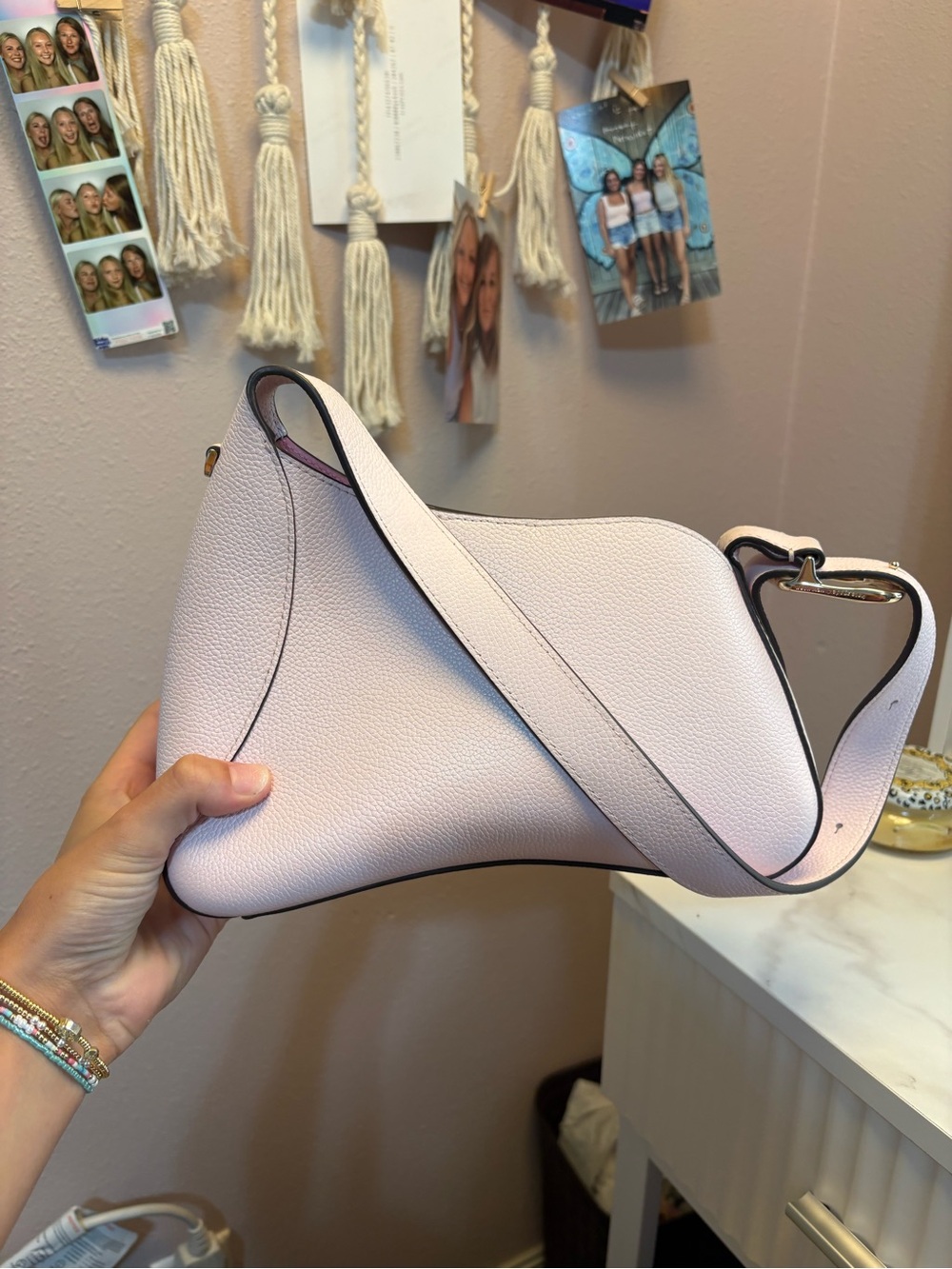 kate spade blush pink 454 Sculpted shoulder bag